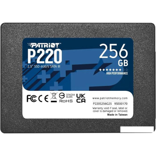 SSD Patriot P220 256GB P220S256G25