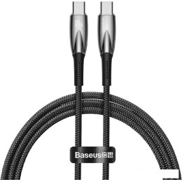 Кабель Baseus Glimmer Series Fast Charging Data Cable USB Type-C - Type-C 100W CADH000801 (2 м, черный)