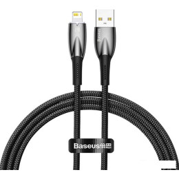 Кабель Baseus Glimmer Series Fast Charging Data Cable USB Type-A - Lightning 2.4A CADH000301 (2 м, черный)