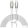 Кабель Baseus Glimmer Series Fast Charging Data Cable USB Type-C - Type-C 100W CADH000702 (1 м, белый)