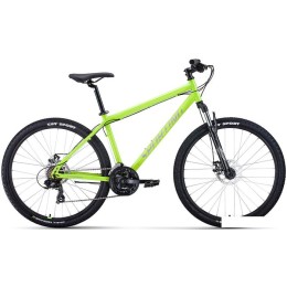 Велосипед Forward Sporting 27.5 2.0 D р.17 2023 (ярко-зеленый/серебристый)