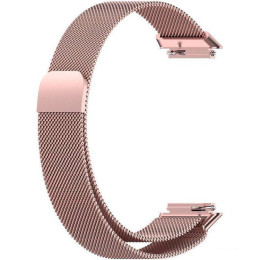 Браслет Rumi Milanese loop металлический для Huawei Band 7 (розовый)