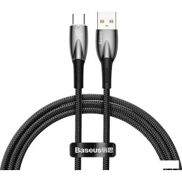 Кабель Baseus Glimmer Series Fast Charging Data Cable USB Type-A - Type-C 100W CADH000501 (2 м, черный)