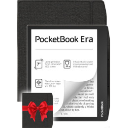 Электронная книга PocketBook 700 Era 16GB (черный/серебристый) + Обложка 700 Flip series, Black
