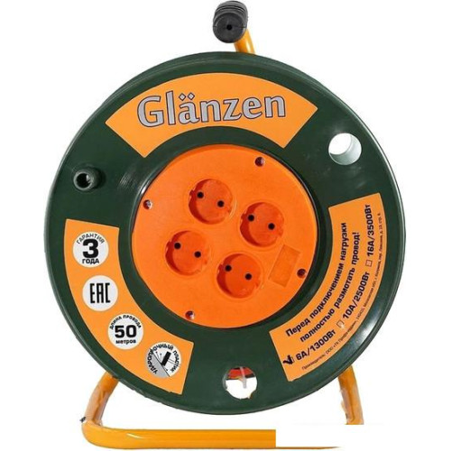 Удлинитель на катушке Glanzen EB-50-001