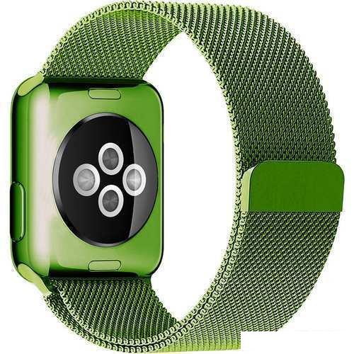 Браслет Rumi Milanese loop металлический для Apple Watch 38/40/41mm (зеленый)