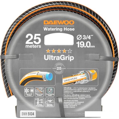 Шланг Daewoo Power UltraGrip DWH 5134 (3/4'', 25 м)