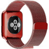 Браслет Rumi Milanese loop металлический для Apple Watch 38/40/41mm (красный)