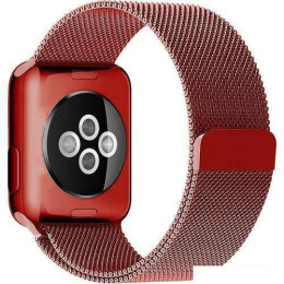Браслет Rumi Milanese loop металлический для Apple Watch 38/40/41mm (красный)