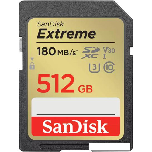 Карта памяти SanDisk Extreme SDXC SDSDXVV-512G-GNCIN 512GB