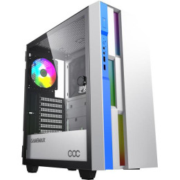 Корпус GameMax Brufen C3 WB (белый/голубой)