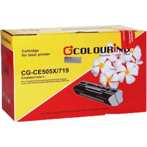 Картридж Colouring CG-CE505X/719 (аналог HP CE505X, Canon Cartridge 719)