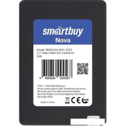 SSD SmartBuy Nova 240GB SBSSD240-NOV-25S3