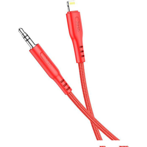 Кабель Hoco UPA18 Lightning - Jack 3.5 (1 м, красный)