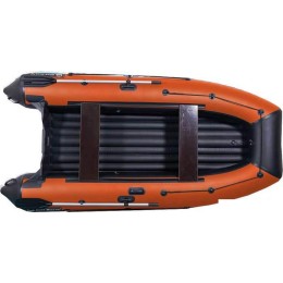 Моторно-гребная лодка KittBoats 360 НДНД (черный/оранжевый)