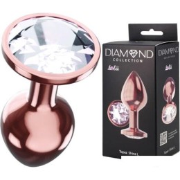 Анальная пробка Lola Toys Diamond Moonstone Shine L 4021-02lola (розовое золото)