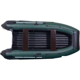 Моторно-гребная лодка KittBoats 360 НДНД (черный/зеленый)