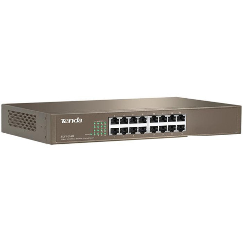Неуправляемый коммутатор Tenda TEF1016D