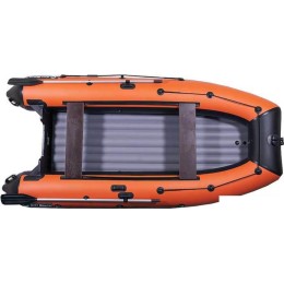 Моторно-гребная лодка KittBoats 350 НДНД (черный/оранжевый)