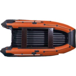 Моторно-гребная лодка KittBoats 330 НДНД (черный/оранжевый)