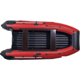 Моторно-гребная лодка KittBoats 360 НДНД (черный/красный)