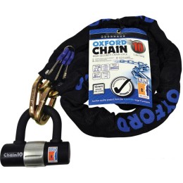 Цепной велосипедный замок Oxford Chain 10 Chain Lock & Mini Shackle LK144