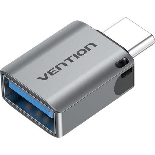 Адаптер Vention CDQH0 USB Type-A - USB Type-C (серебристый)