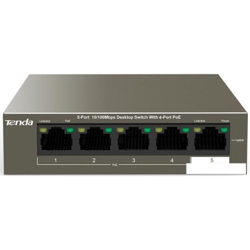 Неуправляемый коммутатор Tenda TEF1105P-4-63W
