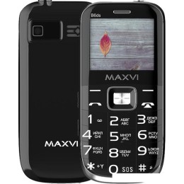 Кнопочный телефон Maxvi B6ds (черный)