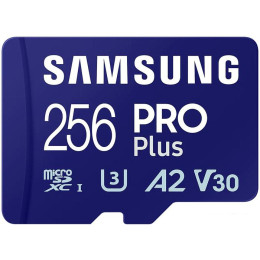 Карта памяти Samsung PRO Plus microSDXC 256GB MB-MD256SA/EU (с адаптером)