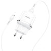 Сетевое зарядное Hoco N3 microUSB (белый)