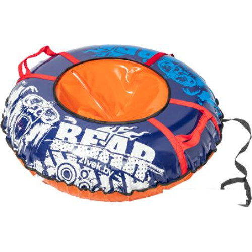 Тюбинг 21vek Bear ТВ107 (синий/оранжевый)