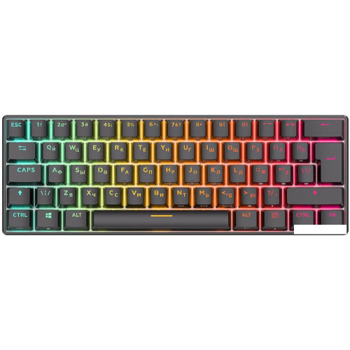 Клавиатура Royal Kludge RK61 New RGB (черный, RK Red)