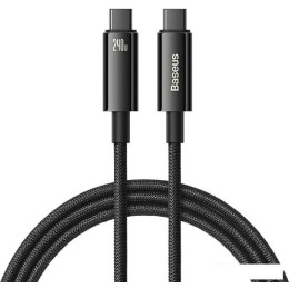 Кабель Baseus Tungsten Gold Fast Charging Data Cable USB Type-C - USB Type-C (1 м, черный)