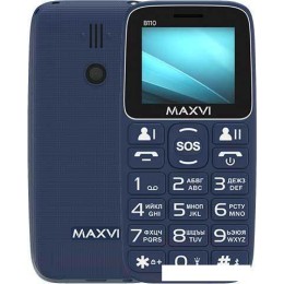 Кнопочный телефон Maxvi B110 (синий)