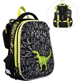 Школьный рюкзак Феникс+ Дино паттерн 59300 (черный)