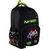 Школьный рюкзак Феникс+ Цифровая атака 59278 (черный/зеленый)