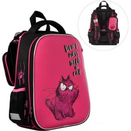 Школьный рюкзак Феникс+ Крэйзи кот 59299 (розовый)