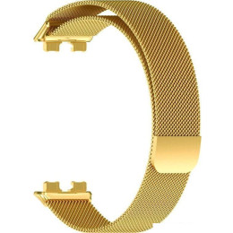 Браслет Rumi Milanese loop металлический для Huawei Band 8 (золотистый)
