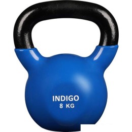 Гиря Indigo IN132 8 кг (черный/синий)