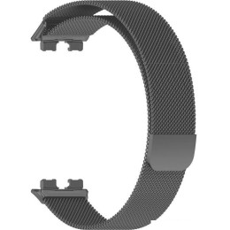 Браслет Rumi Milanese loop металлический для Huawei Band 8 (черный)