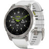 Умные часы Garmin Epix Sapphire Gen 2 (серебристый титан/белый)
