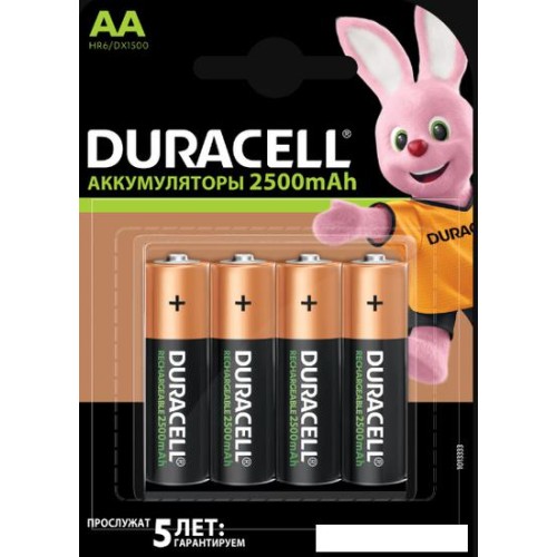 Аккумулятор DURACELL AA HR6/DX1500 4шт