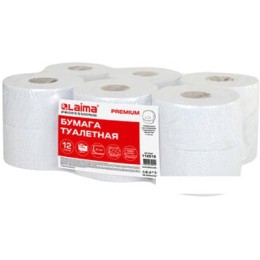 Туалетная бумага Laima Premium 112516 (12 шт, белый)