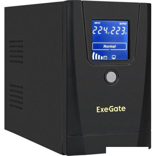 Источник бесперебойного питания ExeGate SpecialPro Smart LLB-1000.LCD.AVR.1SH.2C13.RJ.USB EX292788RUS