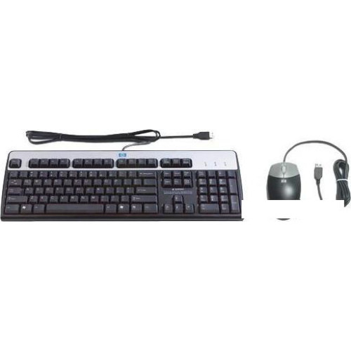 Мышь + клавиатура HP USB Keyboard and Optical Mouse Kit Russian (638214-B21)