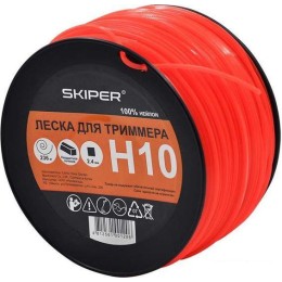 Леска для триммера Skiper H10 (оранжевый)