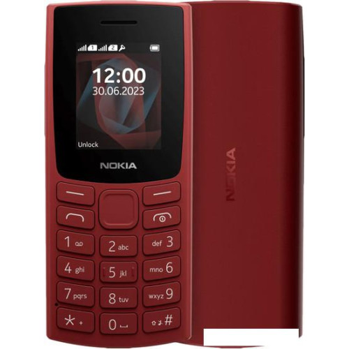 Кнопочный телефон Nokia 105 (2023) Dual SIM TA-1557 (красный)