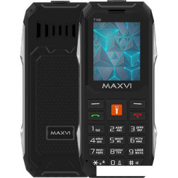 Кнопочный телефон Maxvi T100 (черный)