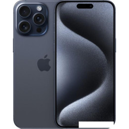 Смартфон Apple iPhone 15 Pro Max Dual SIM 256GB (синий титан)